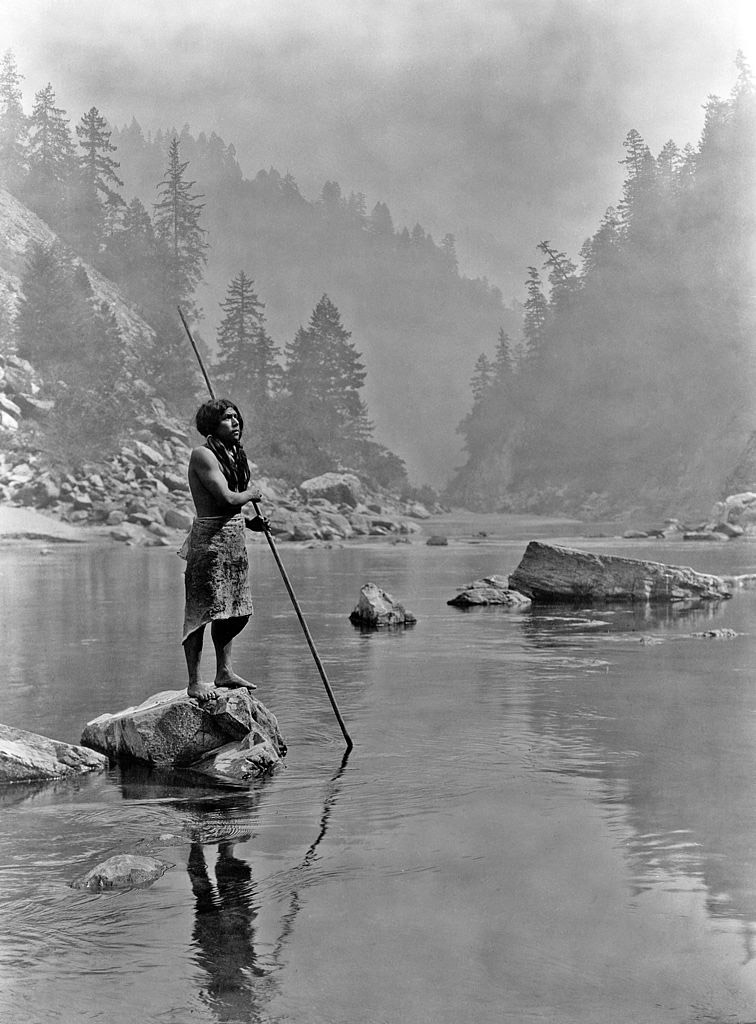 A smoky day at the Sugar Bowl--Hupa, c. 1923.